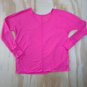 Lilly Pulitzer Luxletic Westley Tee Pink XS UPF 50 Long Sleeve